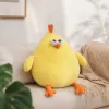 Cartoon and cute yellow chicken plush toy, children's toy, pillow, doll, birthday gift, adorable souvenir details Picture